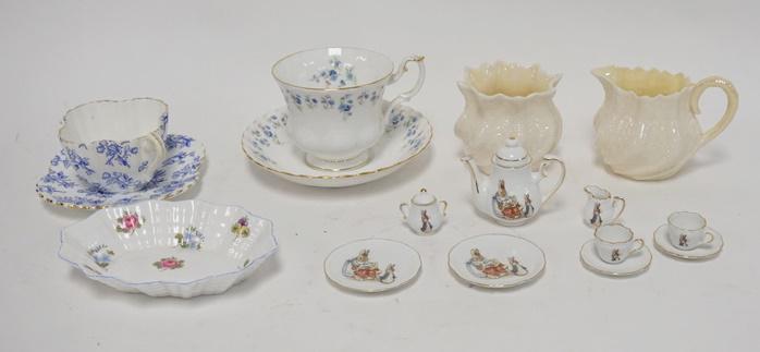 CHINA LOT INCLUDING SHELLEY BELLEEK BEATRIX POTTER (1 of 6)