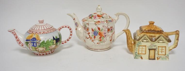 GRP OF 3 TEAPOTS INCL. COTTAGE WARE (1 of 3)
