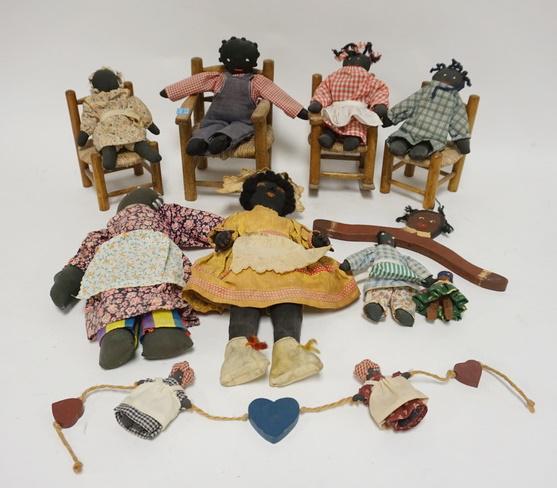BLACK AMERICANA FOLK ART DOLLS (1 of 2)