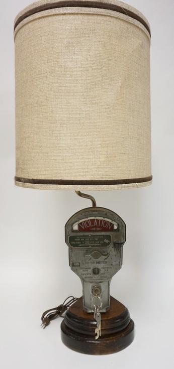 ANTIQUE MICHAELS ART BRONZE CO. PARKING METER LAMP W/ (1 of 4)