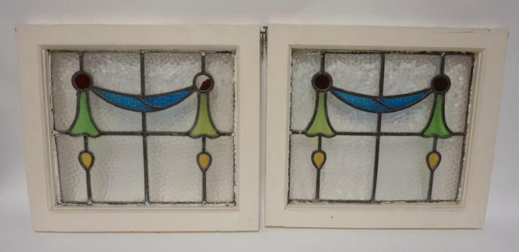 2 STAINED GLASS WINDOWS (1 of 1)