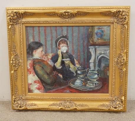 O/C IN A FANCY GILT FRAME (1 of 3)