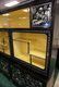 MOP INLAID ASIAN BLACK LACQUER CABINET WITH GLASS AND - 5
