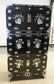 3 SECTION BLACK LACQUER CABINET WITH MOP INLAY