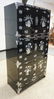 3 SECTION BLACK LACQUER CABINET WITH MOP INLAY - 6