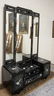 BLACK LACQUER VANITY WITH MOP INLAY AND TRIPLE MIRROR - 2