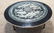 BLACK LACQUER COFFEE TABLE WITH MOP INLAY AND FOLD UP