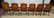 MAITLAND SMITH SET OF 6 LEATHER COVERED DINING CHAIRS - 6