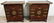 PAIR OF KOREAN SMALL CABINETS WITH BRASS TRIM