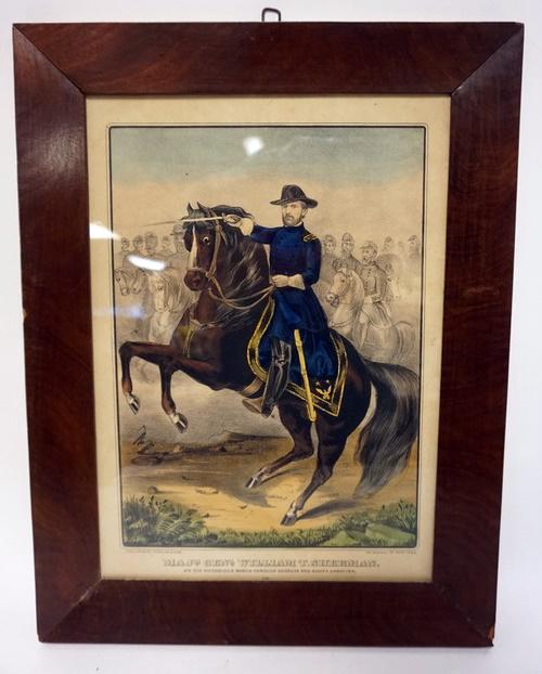 CURRIER AND IVES PRINT, MAJ. GEN. WILLIAM T. SHERMAN (1 of 1)