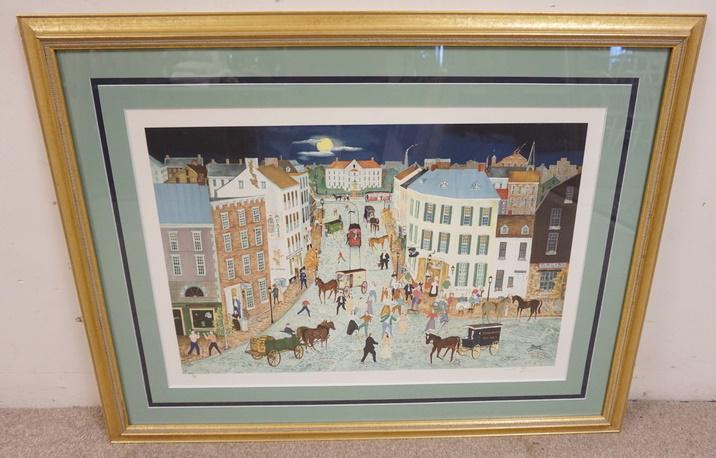 WILL MOSER LIM ED PRINT BUSY STREET SCENE (1 of 3)