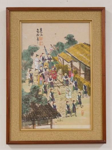 FRAMED SIGNED ASIAN ARTWORK (1 of 3)