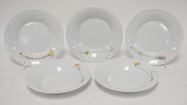 5 KPM PORCELAIN SOUP BOWLS (1 of 2)