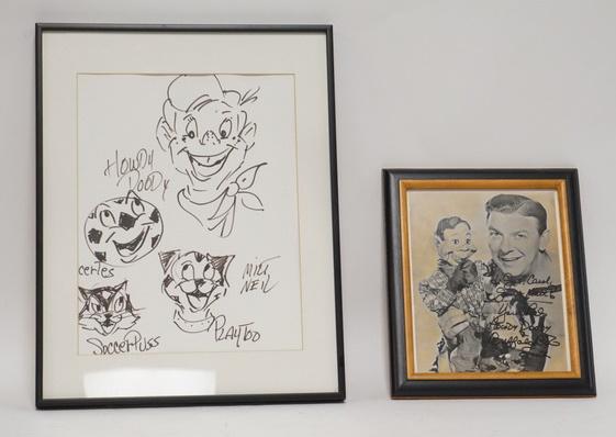 2 FRAMED PCS HOWDY DOODY ARTWORK (1 of 4)