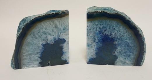 PAIR OF GEODE BOOKENDS (1 of 2)
