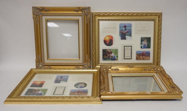 LOT OF 4 GILT PICTURE FRAMES (1 of 2)
