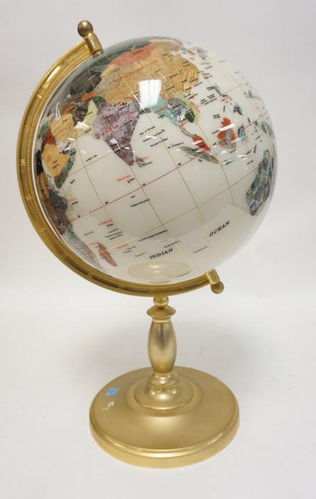 GEMSTONE WORLD GLOBE (1 of 2)