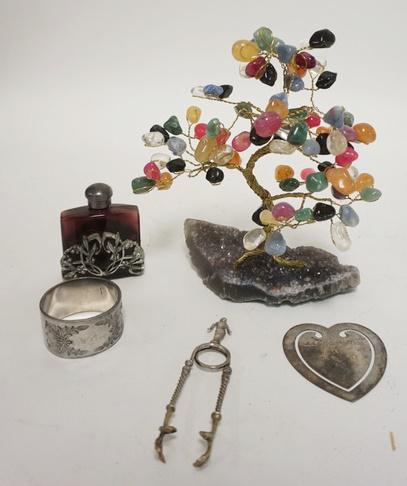 5 PC LOT-PERFUME, TONGS, ETC (1 of 1)