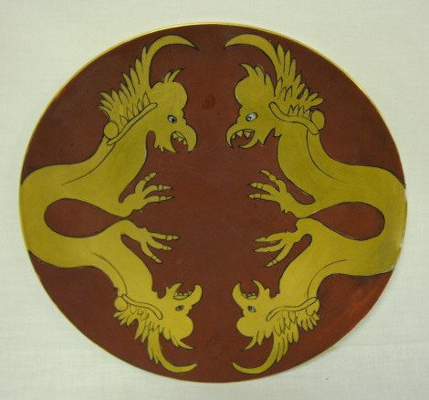HAND PAINTED T & V LIMOGES PLATE, ARTIST SIGNED M