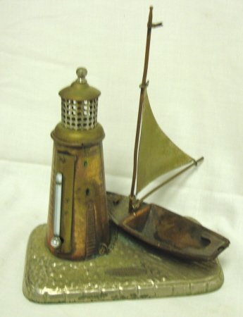 LIGHTHOUSE & BOAT MATCH HOLDER/THERMOMETER/ASHTRA - 2
