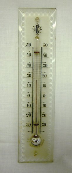 PORTUGUESE CUT CRYSTAL THERMOMETER IN ORIGINAL BO - 2