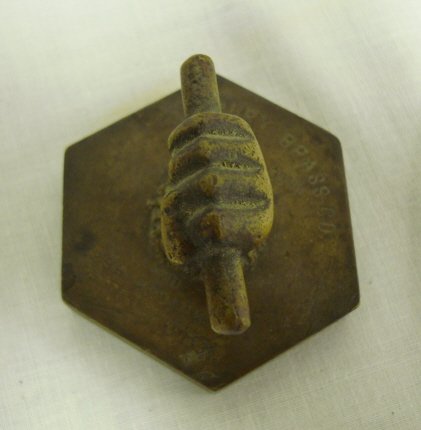 GROUP OF 4 METAL ADVERTISING PAPERWEIGHTS; HELME - 6