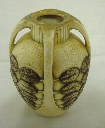 AMPHORA TYPE ARTS & CRAFTS VASE; HAS IMPRESSED UN - 2