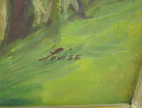 OIL ON BOARD LANDSCAPE W/VILLAGE IN THE DISTANCE - 2