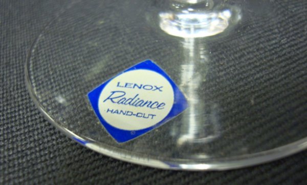 SET OF 12 LENOX RADIANCE 7 IN CUT CRYSTAL GOBLETS - 3