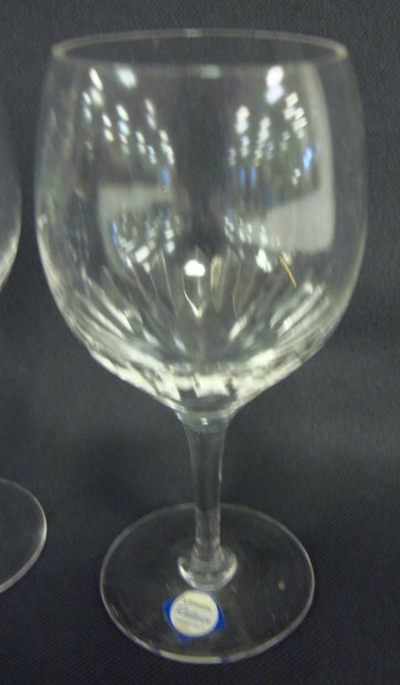 SET OF 12 LENOX RADIANCE 6 IN CUT CRYSTAL GOBLETS - 2