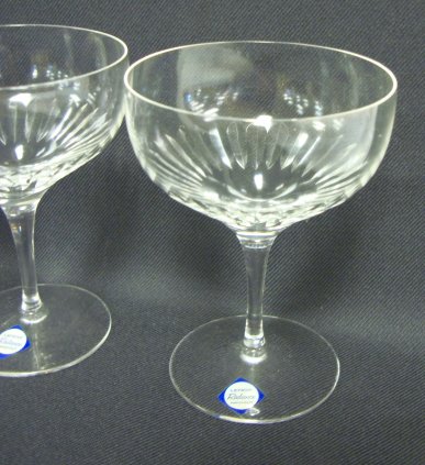 SET OF 12 LENOX RADIANCE CUT CRYSTAL SHERBET CHAM - 2