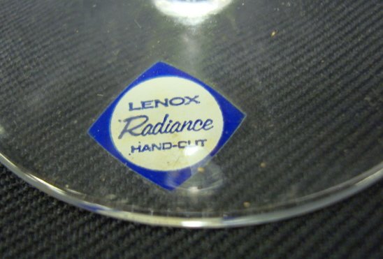 SET OF 12 LENOX RADIANCE CUT CRYSTAL SHERBET CHAM - 3