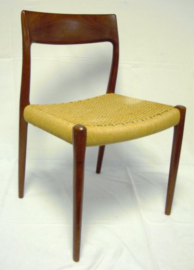 SET OF 8 J.L. MOLLERS MODEL DANISH MODERN CHAIRS; - 2