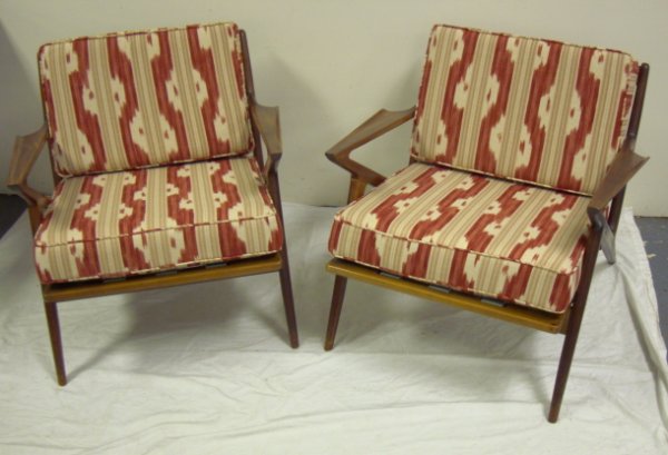 PR OF DANISH MODERN ARM CHAIRS IMPORTED BY SELIG;
