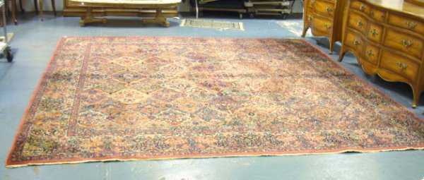 12 FT X 12 FT KARISTAN RUG, KIRMAN DESIGN