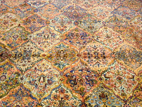 12 FT X 12 FT KARISTAN RUG, KIRMAN DESIGN - 3