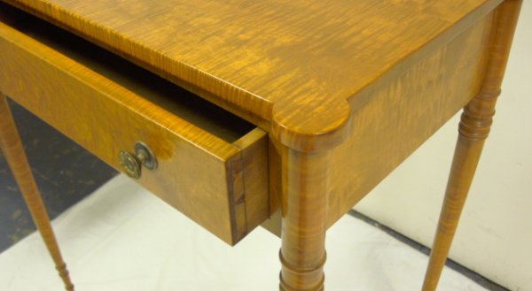 TIGER MAPLE ONE DRW DRESSING TABLE BY WAYNE TIMPS - 4