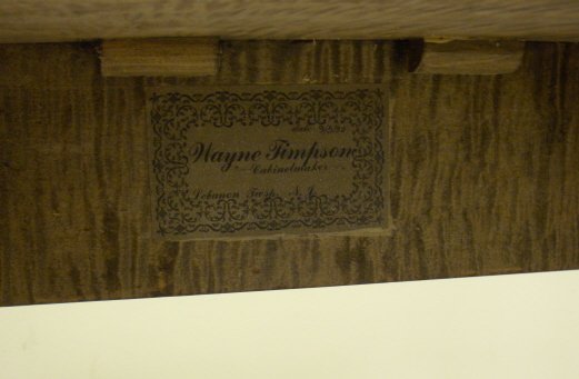 TIGER MAPLE ONE DRW DRESSING TABLE BY WAYNE TIMPS - 5
