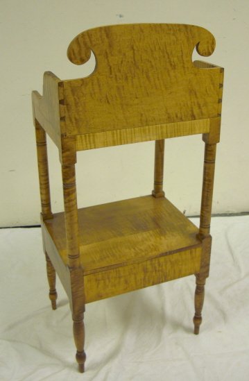 TIGER MAPLE ONE DRW WASHSTAND W/DOVETAILED SPLASH - 2