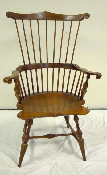 DR DIMES WINDSOR ARM CHAIR; 43 1/4 IN H, 28 IN W,