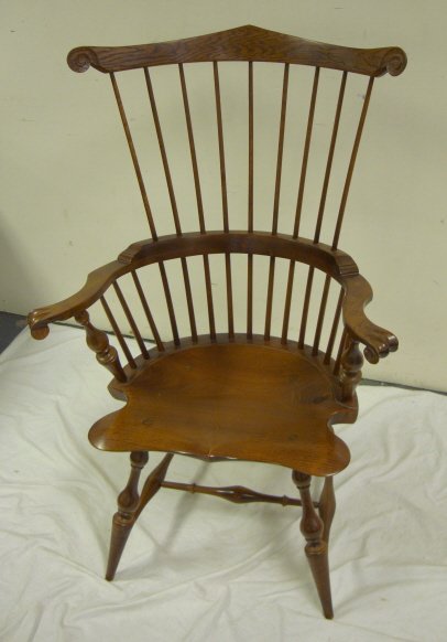 DR DIMES WINDSOR ARM CHAIR; 43 1/4 IN H, 28 IN W, - 2