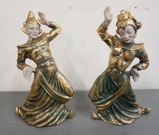 PR OF MID CENTURY CERAMIC DANCERS (1 of 1)