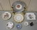 LOT W/LIMOGES, BRASS CANDLESTICKS, ETC - 2
