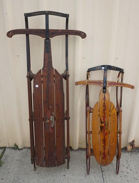 2 ANTIQUE CHILDS SLEDS (1 of 1)