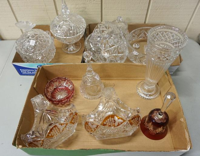 LOT OF PRESSED GLASS (1 of 2)
