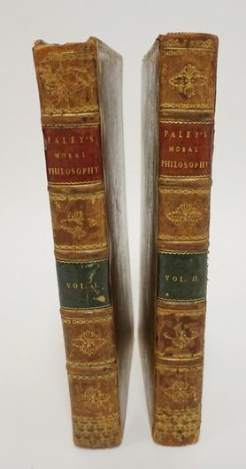 2 VOLUMES *THE PRINCIPLES OF MORAL & POLITICAL (1 of 2)