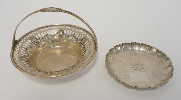 2 PIECE STERLING SILVER-GORHAM BASKET & TIFFANY & CO (1 of 1)