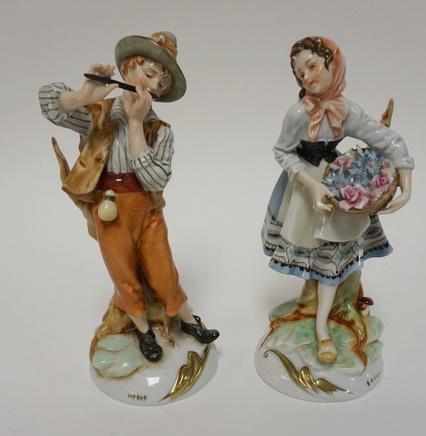 2 HAND PAINTED PORCELAIN FIGURES (1 of 3)