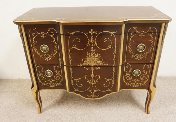 JOHN WIDDICOMB PAINT DECORATED 2 DRAWER CHEST (1 of 4)