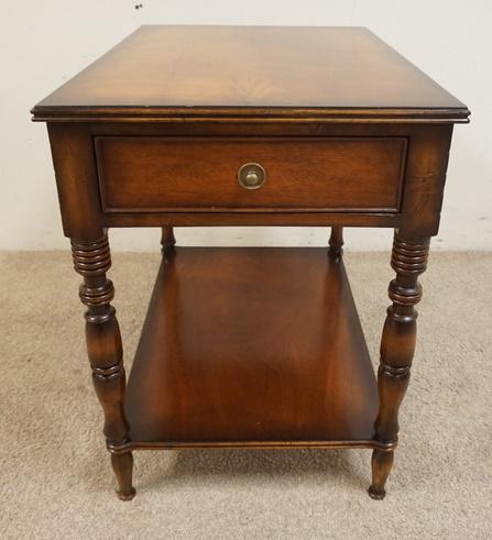 WOODBRIDGE FURNITURE 1 DRAWER STAND: WOODBRIDGE FURNITURE ONE DRAWER STAND, 20 IN WIDE X 28 IN DEEP X 27 IN HIGH